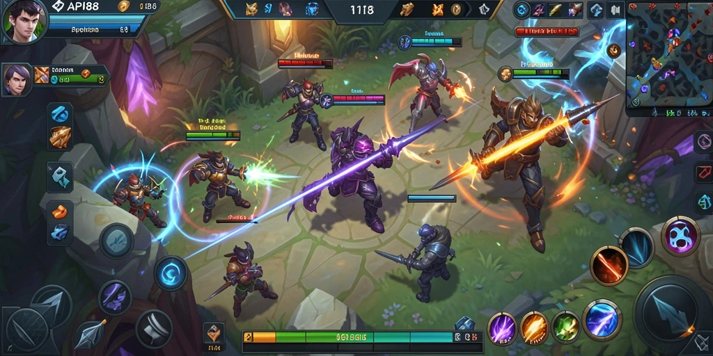 Tampilan gameplay seru dan strategi tim di API88.