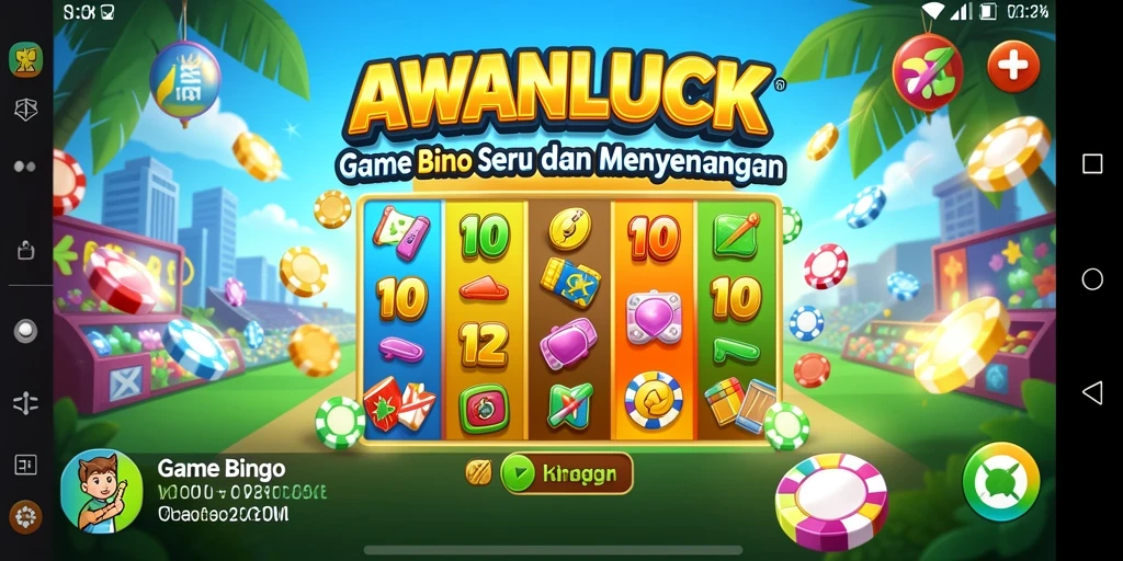 Tampilan menarik dari gameplay AWANLUCK yang seru dan kompetitif.