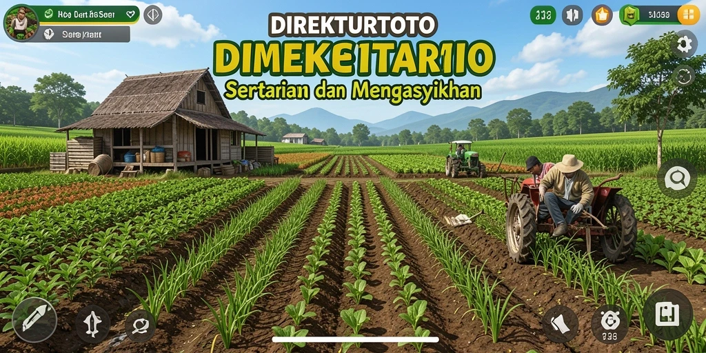 Tangkapan layar dari gameplay seru pertanian di DIREKTURTOTO.