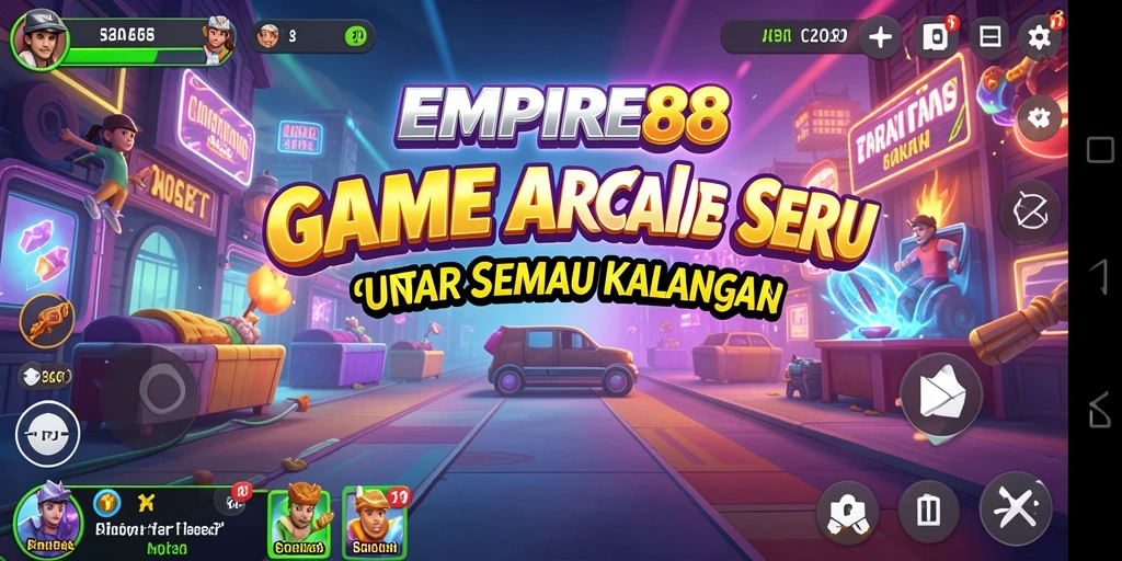 Tampilan gameplay menarik dari EMPIRE88 dengan karakter yang lucu.
