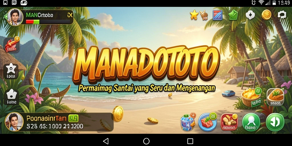 Tampilan gameplay seru dari MANADOTOTO yang memikat.