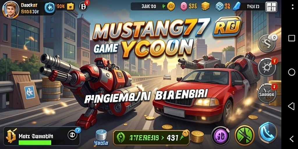 Tangkapan layar utama MUSTANG77 menampilkan momen strategis dalam permainan Tycoon.