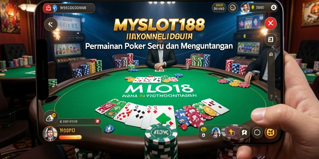 Tampilan gameplay seru di MYSLOT188 saat bermain Poker.