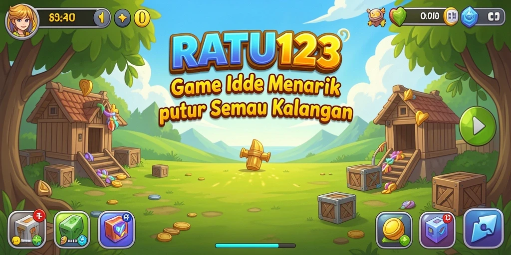 Tampilan luar permainan Idle yang menawan dan interaktif.