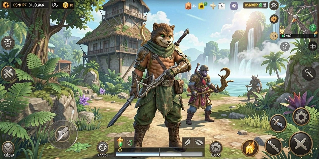 Gameplay seru RSNVIP7 di dunia terbuka yang menakjubkan.