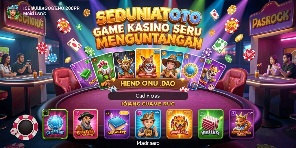 Tampilan gameplay SEDUNIATOTO yang seru dan mengasyikkan.