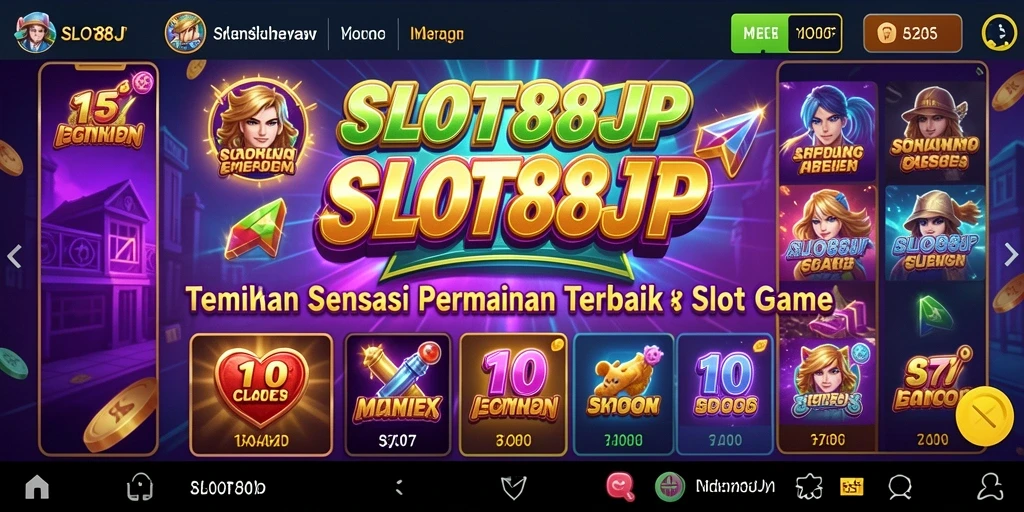 Tampilan menawan gameplay <strong>SLOT88JP</strong> yang penuh warna dan interaktif.