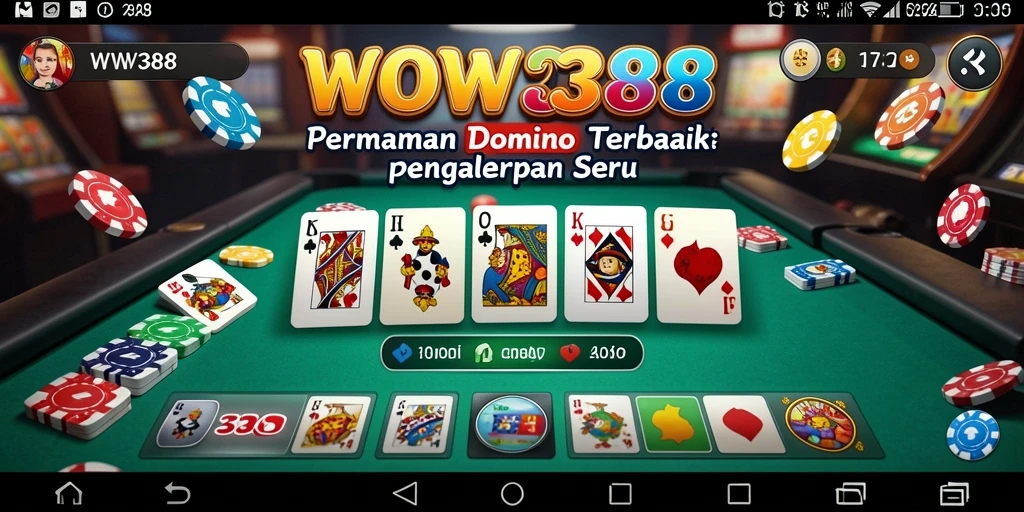 Tampilan gameplay seru dari permainan Domino WOW388.